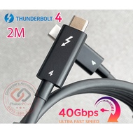 Thunderbolt 4 cable 2M long, 40Gb speed, supports 8K60hz 60hz Video images, PD charging 20A-5V/100W