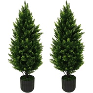 Pine Cypress Simulation Plant Potted Plant Christmas Tree Ground Insert Cypress Simulation Artificia