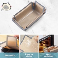 Silicone Bread Pan Liners 5 Pack, Nonstick Reusable Loaf Pan Liner for 9.5 x 5 Inch Baking, Food Gra