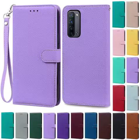 For OPPO Find X2 Lite Case Wallet Leather Flip Case For OPPO Find X2 Lite Book Cover Phone Case Coqu