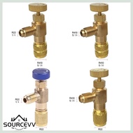 SOURCE R22 R410 Air Conditioning Valve Adapter Liquid Safety Valve Copper Adapter