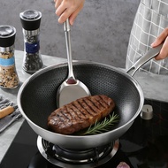 CASA Deep-Bottom Honeycomb Pan Stainless Steel 430 Non-Stick Suitable For All Dishes Stainless Steel