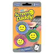 Screen Daddy Colors Microfiber Cleaning 3 Pads Pack by ScrubDaddy US Imports S4 GDSFPH_S4