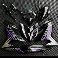 HLD Y15 V1 V2 BLACK PURBA PURPLE COVER SET TAMPAL SIAP STICKER