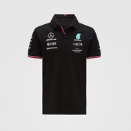 F1 racing suit+Mercedes F1 team racing suit+summer unisex short sleeved polo shirt