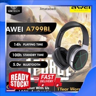 Awei A799BL Bluetooth 5.0 Headphone Gaming Headset with Mic PUBG Mobile Legend