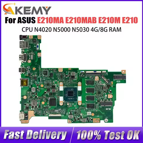 Computer Mainboard For ASUS Vivobook 12 E210MA E210MAB E210M Laptop Motherboard CPU N4020 N5000 N503