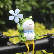 Cute Frog Windmill Bamboo Dragonfly Road Bike Accessories Electric Car Decoration Motorcycle Mountain Bike Doll