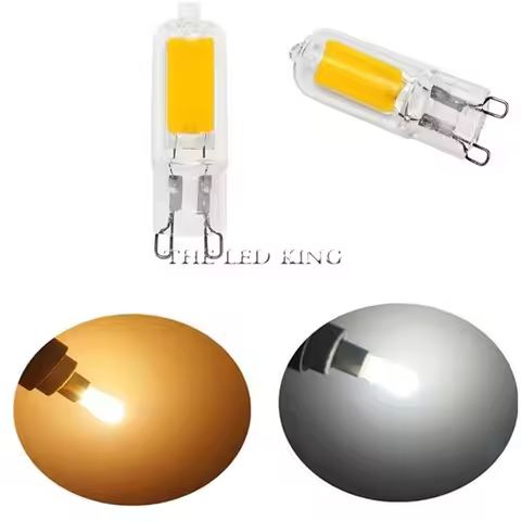 Ultra Bright LED Bulb G9 COB LED AC 220V-240V 7W 9W 12W High Power Tube Clear Glass G9 Halogen-shape