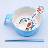 SG Hot [Shop Hot Sale] Medium Jingle Cat Melamine Children's Tableware Set Handle Bowl Large Size Ba