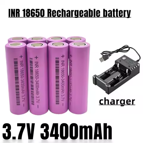 100% Brand New 3.7V 3400mAh 18650 Rechargeable Battery 18650 Lithium High Current 20A Power Batterie