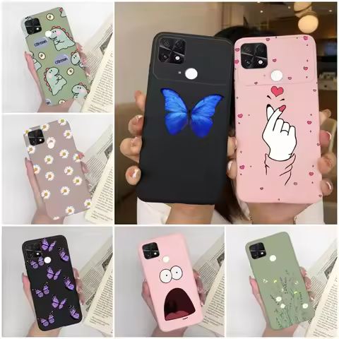 For Poco C40 Case For Xiaomi Poco C40 2022 Cover Cute Cartoon Painted Silicone Phone Cases For Xiomi