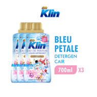 [Paket isi 3] So Klin Eau de Parfum Liquid Detergent Bleu Petale Botol 700ml