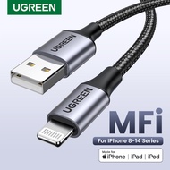 UGREEN MFI สายชาร์จไอโฟน Charging Cable iPhone Charger Apple Charging Cable สำหรับ iPhone 14 13 Pro Max iPad iPod Model: 60156