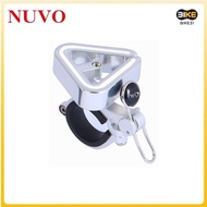 NUVO Silver Triangle Bicycle Bike Bell [Alloy Base] (Suitable for handlebar diameter 22.2mm or 25.4mm)