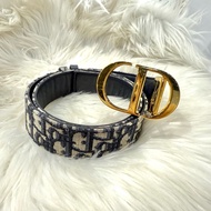 Dior 經典30 Montaigne CD logo 老花皮帶 CD皮帶