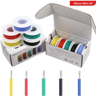 5 3 B Colors Flexible Silicone Wire 16 18 20 22 24 26 28 30 AWG Gauge Tinned Copper Stranded 300V