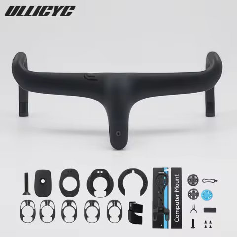 ULLICYC T4 ULTRA Carbon Handlebar Aero Integrated Road Bike Stealth Design T1000 Carbon Fiber Lightw