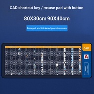 CAD Shortcut Keyboard Mouse Pad cad Shortcut Keys Daquan Thickened CAD Daquan Wristband Small Size D