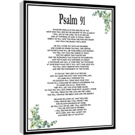Psalm 91 Bible Verse Wall Artchristian Giftgreenery Print Canvas Wall Art For Home Office
