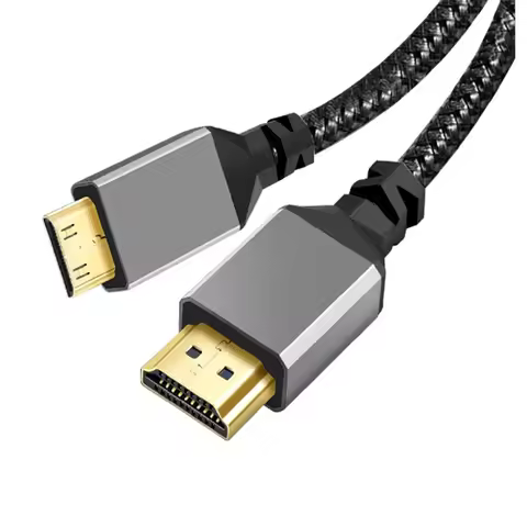 1M 2M 3M 5M 10M Nylon HDMI2.0 MINI HDMI To HDMI Cable MINIHDMI Male A Male 4K 60HZ HD 1080P Adapter 