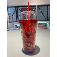 Miniso The Super Mario Bros Collection Plastic Tumbler with Straw (480mL)
