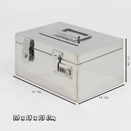 กล่องสแตนเลส กล่องบริจาค กล่องเก็บเงิน กล่องแสดงความคิดเห็น เก็บสมบัติ Tip Box กล่องใส่เงิน ตู้บริจา