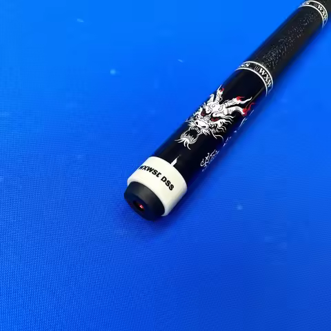 12.5mm Fiberglass Pool Cue — Dragon Design Nine Ball Stick 3/8x10 Stainless Joint Multi-Layer Tip Th