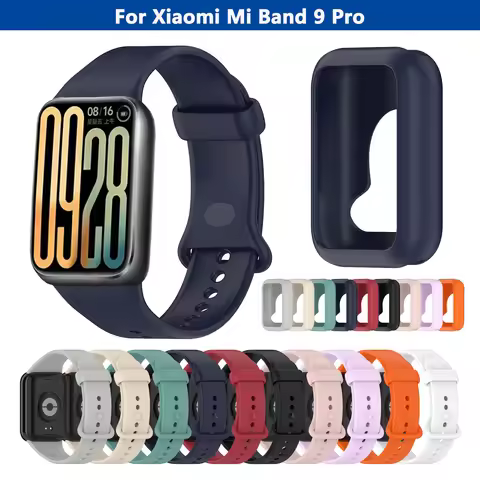 Original Silicone Strap For Xiaomi Band 9 Pro SmartWatch WristBand For Mi Band 9 Pro Bracelet Band W