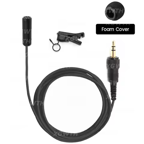 Lavalier Lapel Microphone ECM7 Tie Clip Mic for Sony UTX V1 D21 D11 UWP for Sennheiser Wireless Tran