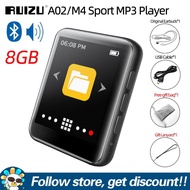 RUIZU A02 M4บลูทูธ MP3 MP4 Player Full หน้าจอสัมผัส1.8นิ้วบลูทูธ V4.0 MP4 MP3 4GB 8GB 16GB เพลง HiFi
