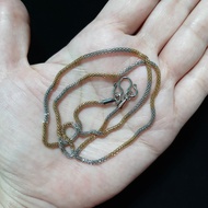 สร้อยคอสแตนเลสแท้ สินค้าไทย ลายตาข่ายโปร่ง สร้อยคอห้อยพระ สร้อย2กษัตริย์ สร้อยแฟชั่น สร้อยคอผู้หญิง 