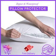 1pc Pillow Protector Bedbug Proof Waterproof Pillow Cover 50x70cm Hypoallergenic Pillow Case Cover