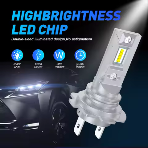 2PCS H4 H1 H7 H3 P13W LED Headlight For Car H8 H11 9005 9006 9012 PXS24W PXS26W Motorcycle Projector