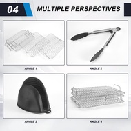 Air Fryer Rack for Foodi Grill XL Air Fryer Multi-Layer Dehydrator Rack Toast Rack Air Fryer Accesso