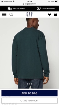 [HCM]Áo thun GAP Nam Dài tay Cổ Trụ hoặc Cổ Lọ - Double Knit Henley/ Long Sleeves Mock Neck T-Shirt