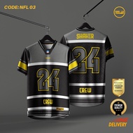 NFL Jersey NFL Style Sublimation Jersey Crew Casual Fashionable Loose Men's Jersey