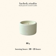 LACHEK | Scented Candle Green Concrete Jar Handpoured Colorful Lilin Wangi Aroma Candle Gift Set 80g【 READY STOCK 】香薰蜡烛