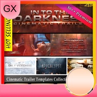 37 Premium Cinematic Trailer Templates Collection 2022 + Tutorial for After Effects Volume 1 (Crazy 