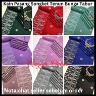 Kain Pasang Corak songket/Kain Pasang Songket Tenun Bunga Tabur/Songket Malaysia/Kain Pasang Raya202