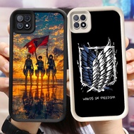 NB-5 Attack on Titan Shockproof Casing for OPPO A93 A16E A16K F17 Reno 4F Realme C20A C11 C20 Pro