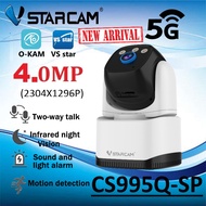 Vstarcam CS995Q ใหม่ 2024( รองรับ WiFi 5G ) 4.0MP กล้องวงจรปิดไร้สาย indoor ภาพสี มีAI+ คนตรวจจับสัญ