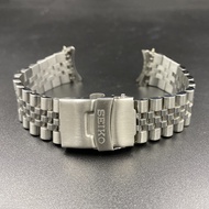 4LANGLEY 316L Solid Stainless Steel Watch Band for Seiko SKX007 Jubilee Oyster Bracelet Curved End S