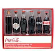 Coke mini evolution bottle, commemorative version glass bottle, evolution bottle, arc, retro-carved 