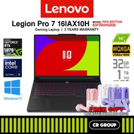 Lenovo Legion Pro 7 16IAX10H FIFA Ed - Ultra 9 275HX - GeForce RTX 5070 Ti - 32GB RAM - 1TB SSD (3Yr