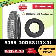 Swallow 3.00-8 (13X3) Tube Type Tyre Wheel Barrow Tyre Tayar Kereta Sorong Tire Trolley