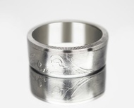 意大利硬幣戒指 100 里拉 1975 年男士硬幣戒指 女士硬幣戒指