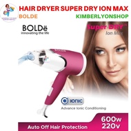 Hair Dryer Super Dry Ion Max Bolde Hair Dryer Ready