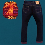 Blaze 20oz Unsanforized Deep Indigo x Crimson Red