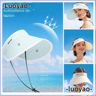 LUOYAO Sunshade Hat, UV-proof UV Strong Shading Empty Top Hat, Wide Brim Sun Cap